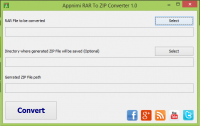 Appnimi Rar To Zip Converter screenshot