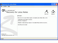 Recovery for Lotus Notes screenshot