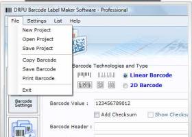 Databar UPCA Barcode Generator screenshot