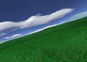 Green Fields 3D screensaver screenshot