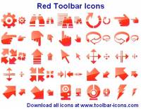 Red Toolbar Icons screenshot