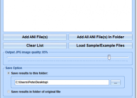 ANI To JPG Converter Software screenshot