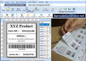 Manufacturing Barcode Generator screenshot