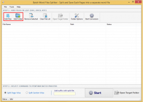 Batch Word Files Splitter screenshot