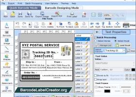 Postal Barcode Labels screenshot