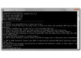 VeryUtils OCR to Office Converter Command Line screenshot