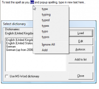 JRSpell Checker screenshot