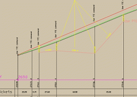 Cut and fill volume in AutoCAD screenshot