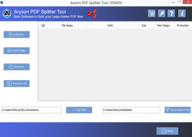 Aryson PDF Splitter Tool screenshot