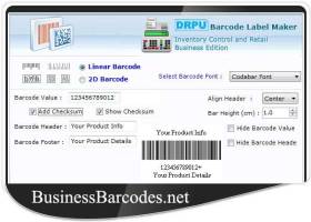 Retail Business Barcode screenshot