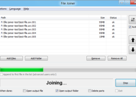 File Joiner (64bit, portable) screenshot