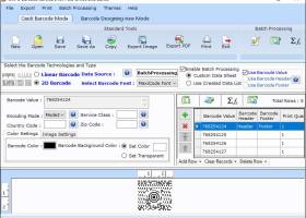 Postal Barcode Labeling Application screenshot