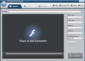 Free Flash to AVI Converter screenshot