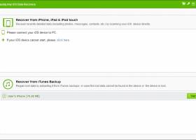 Amazing Any iOS Data Recovery screenshot