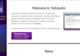 Portable TeXstudio screenshot