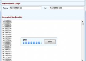 Mobile Number Generator Software screenshot