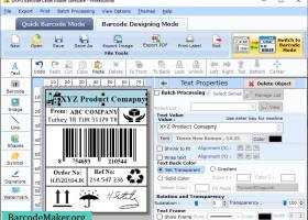 Professional Barcode Creating Tool screenshot