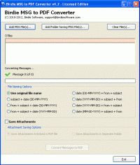 Group MSG to PDF Converter screenshot
