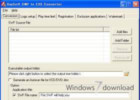 VaySoft SWF to EXE Converter screenshot