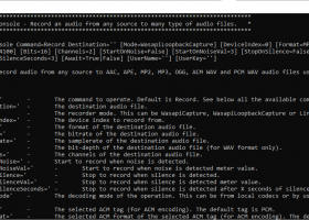 Audio Recorder Console screenshot