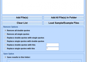 Remove Quotes From Multiple Text Files Software screenshot