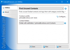 Find Unused Contacts screenshot