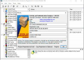 Activity and Authentication Analyzer screenshot