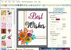 Greeting Card Customization Tool screenshot