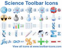 Science Toolbar Icon Set screenshot