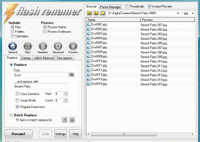 Flash Renamer screenshot