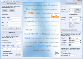 TagCloud for VCL screenshot