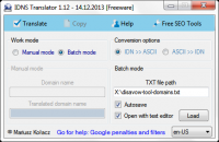 Free IDNS Translator screenshot