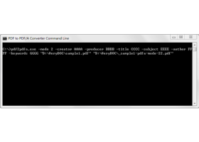 VeryUtils PDF to PDF/A Converter Command Line screenshot