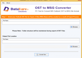 DataVare OST to MSG Converter Expert screenshot