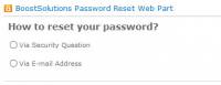 SharePoint Password Reset screenshot