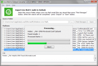 Live Mail to Outlook Converter screenshot