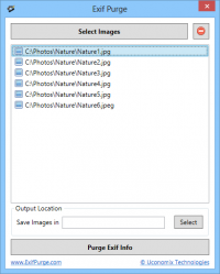 EXIF Purge screenshot