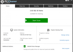 PC Cleaner by SafeSoft screenshot