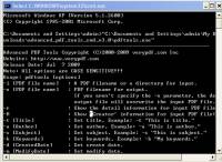 VeryPDF Advanced PDF Tools Command Line screenshot