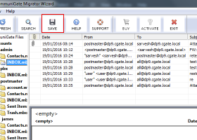 CommuniGate to Windows Live Mail Converter screenshot