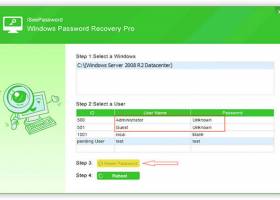 iSeePassword Windows Password Recovery Pro screenshot