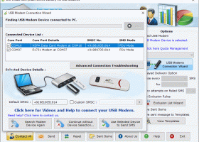 Multiple Text Messaging using USB Modems screenshot