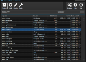 GSA Keyword Research screenshot