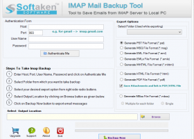 Softaken IMAP Mail Backup Tool screenshot