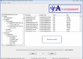 Atom Windows Data Recovery screenshot