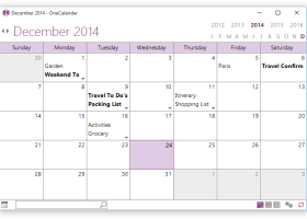 Onecalendar Onenote