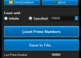 Prime Number Counter screenshot