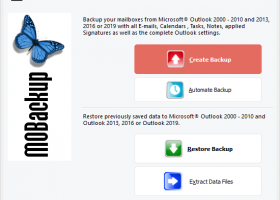 MOBackup - Outlook Backup Software screenshot