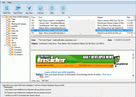 Convert Lotus Notes to MBOX screenshot