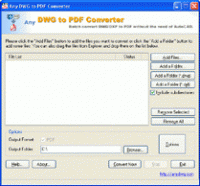 DWG to PDF Converter 2011.10 screenshot